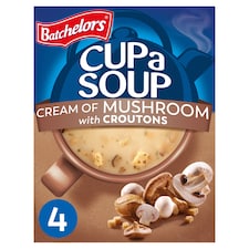 Batchelors Cup A Soup Cream Of Mushroom Croutons 4 Pack 99G