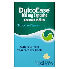 DulcoEase Soft Gel Capsules - Stool Softener & Laxative 30s